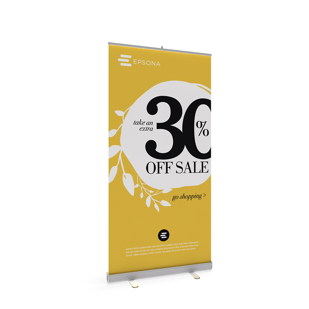 BrandStand® 1 Rollup 39.4 (Silver) - Image 5