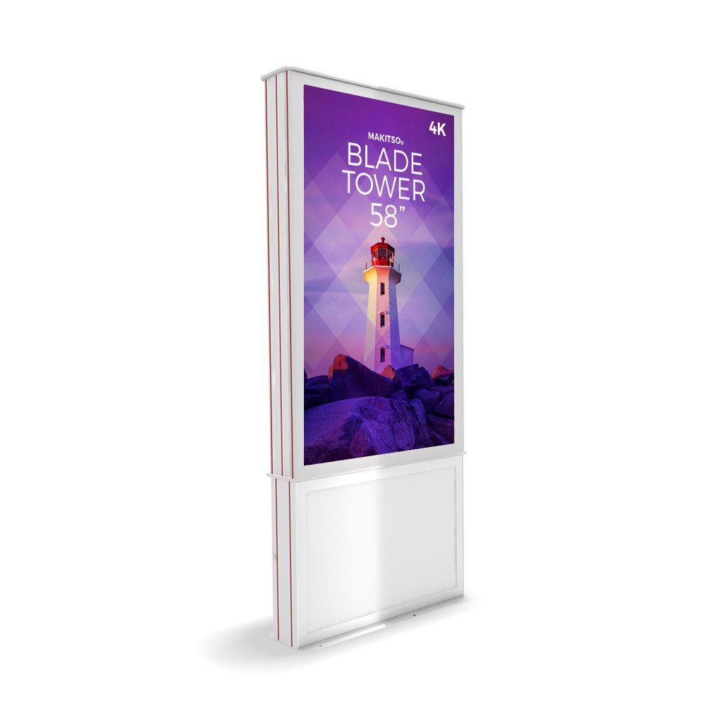 Makitso Blade Tower 58 - 4K Digital Signage Kiosk