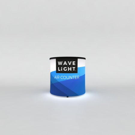WaveLight® Air Backlit Inflatable Counter - Circular Mini