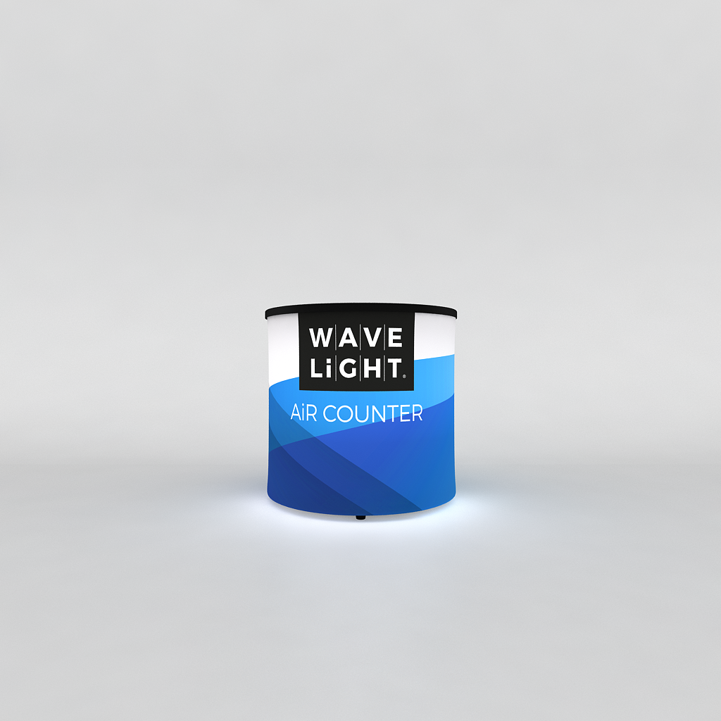 WaveLight® Air Backlit Inflatable Counter - Circular Mini