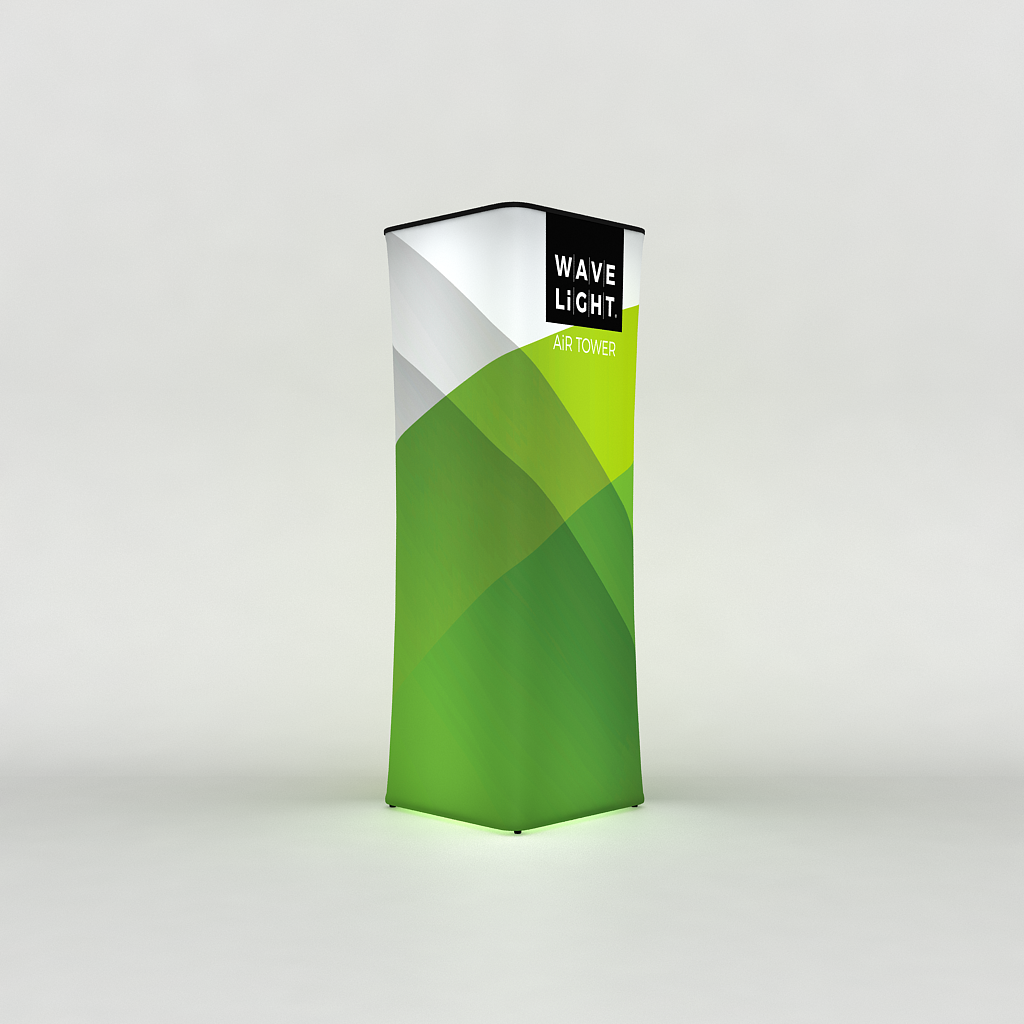 WaveLight® Air Backlit Inflatable Square Tower - 2m h