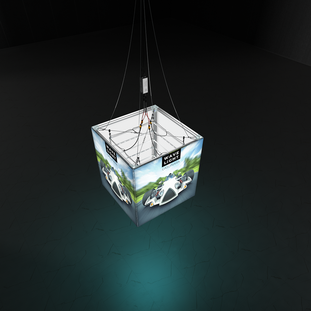 WaveLight® Casonara Blimp Cube 360º Hanging Light Box - 100L - Image 3