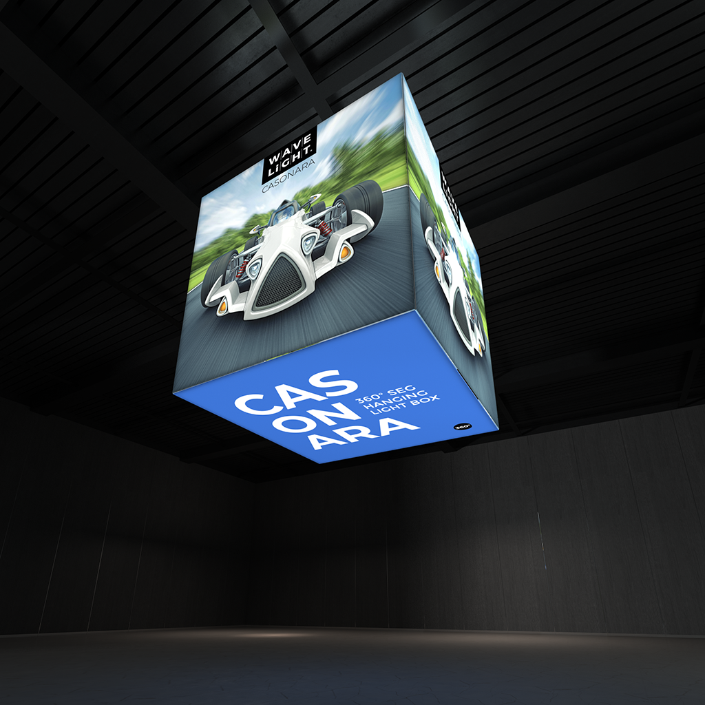 WaveLight® Casonara Blimp Cube 360º Hanging Light Box - 240L