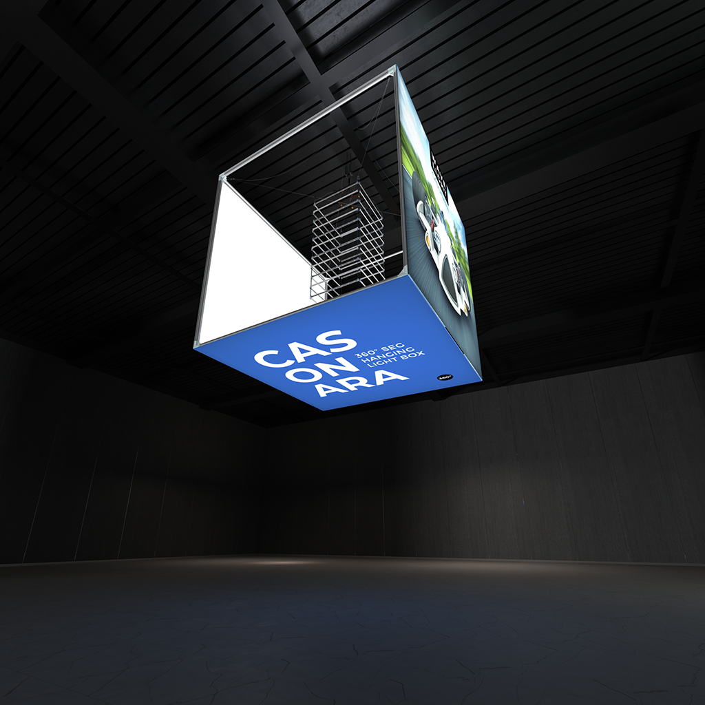 WaveLight® Casonara Blimp Cube 360º Hanging Light Box - 240L - Image 3
