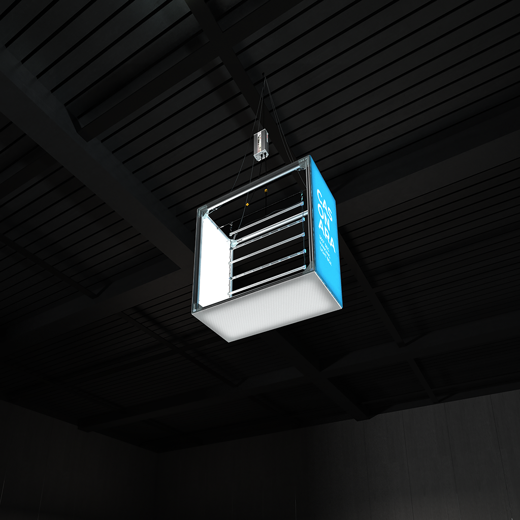 WaveLight® Casonara Blimp Rectangle 360º Hanging Light Box - 100M - Image 3