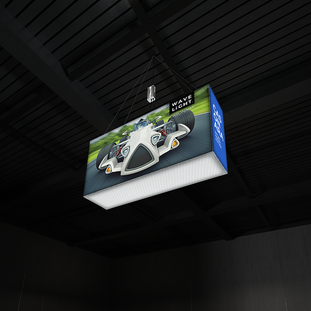 WaveLight® Casonara Blimp Rectangle 360º Hanging Light Box - 200M