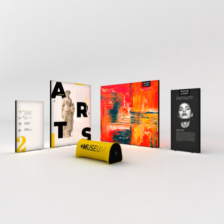 WaveLight® Infinity LED Light Box Display Stands for Museums