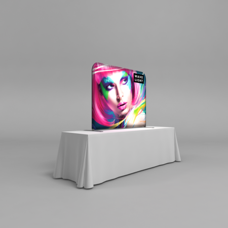 WaveLight® LED Backlit Table Top Display - 5ft